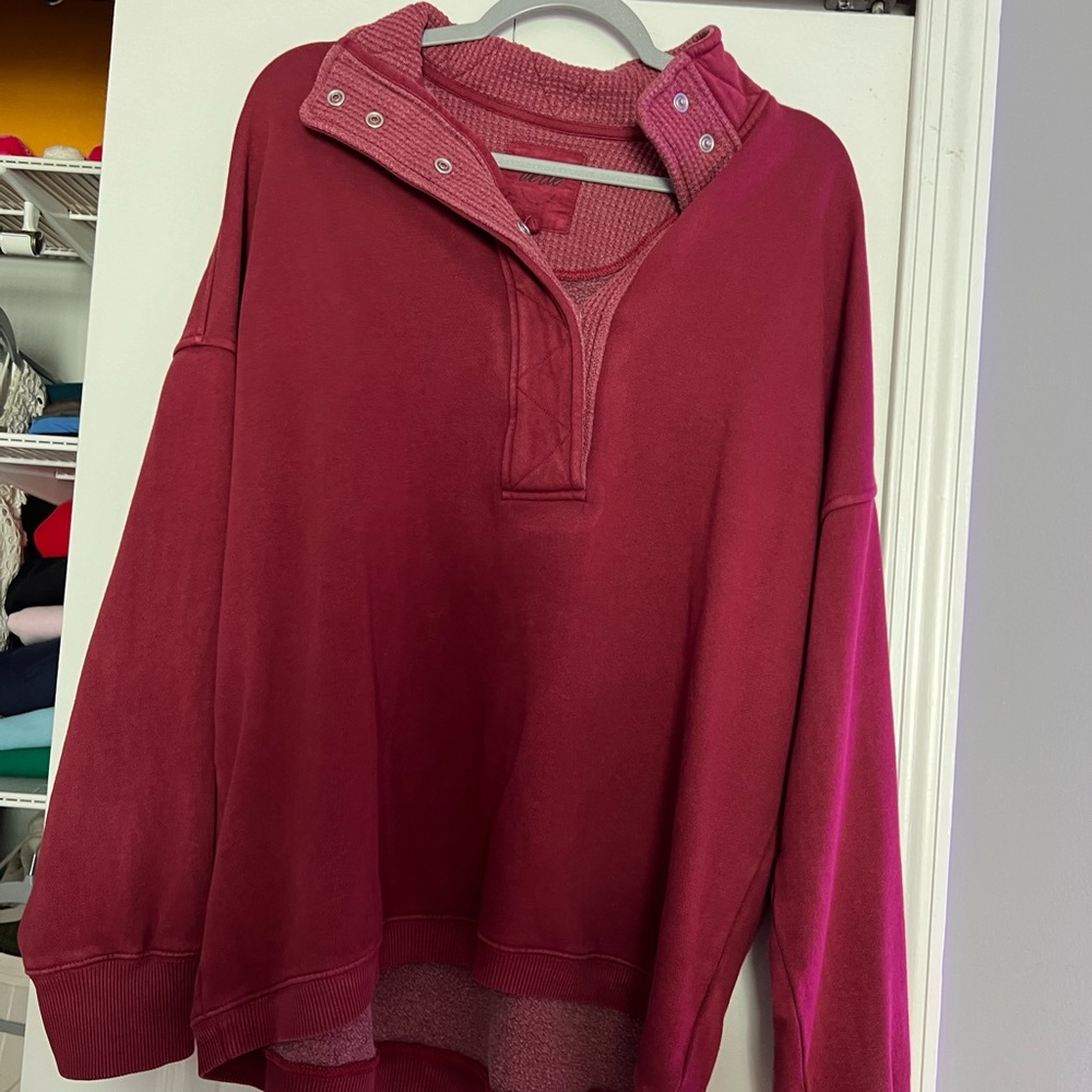 NWOT AERIE Snap Sweater